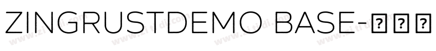 ZingRustDemo Base字体转换